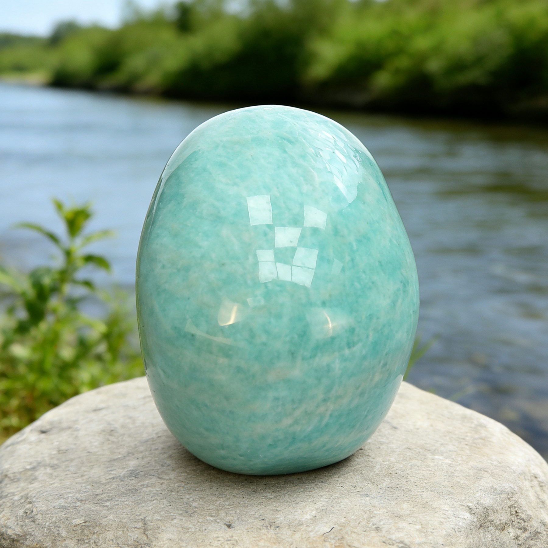 2 Inch Amazonite Crystal Skull – Mini Stone — view 6