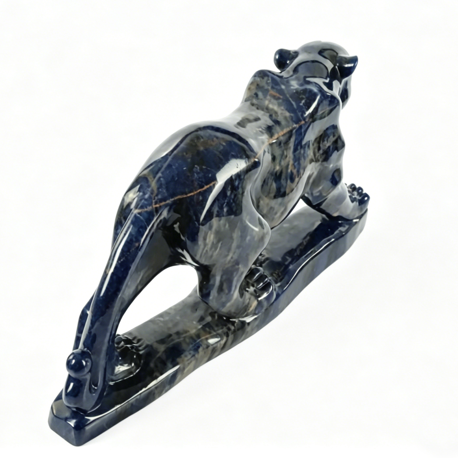 Blue Sodalite Leopard Sculpture — view 5