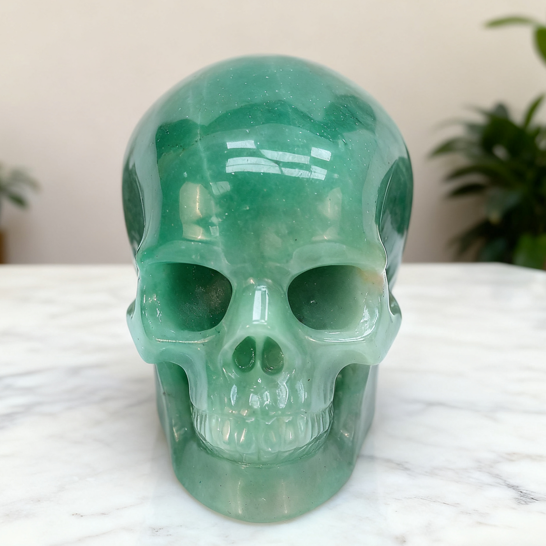 3 Inch Green Aventurine Crystal Skull — view 8