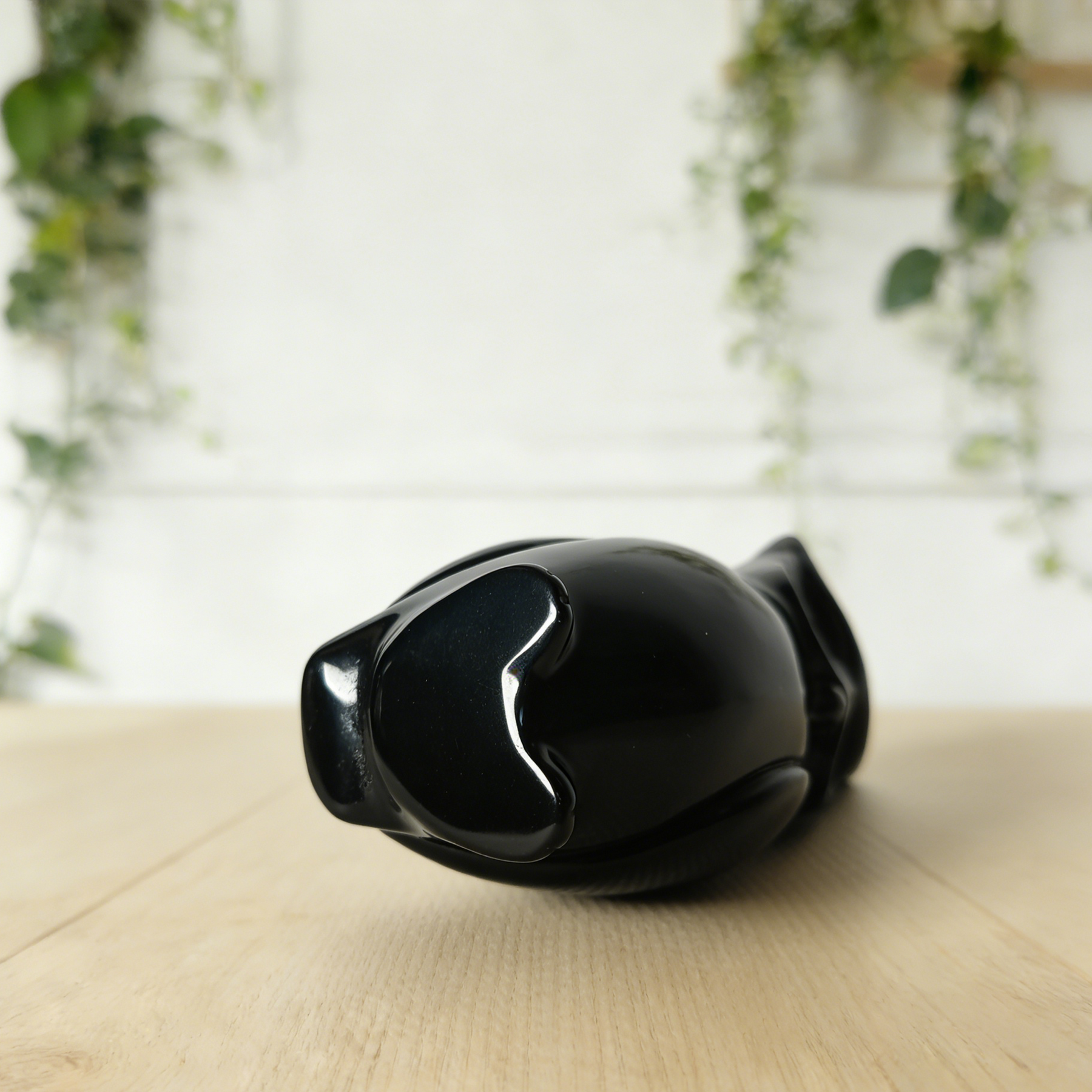 Black Obsidian Owl Family Carving – Protection Stone — view 4