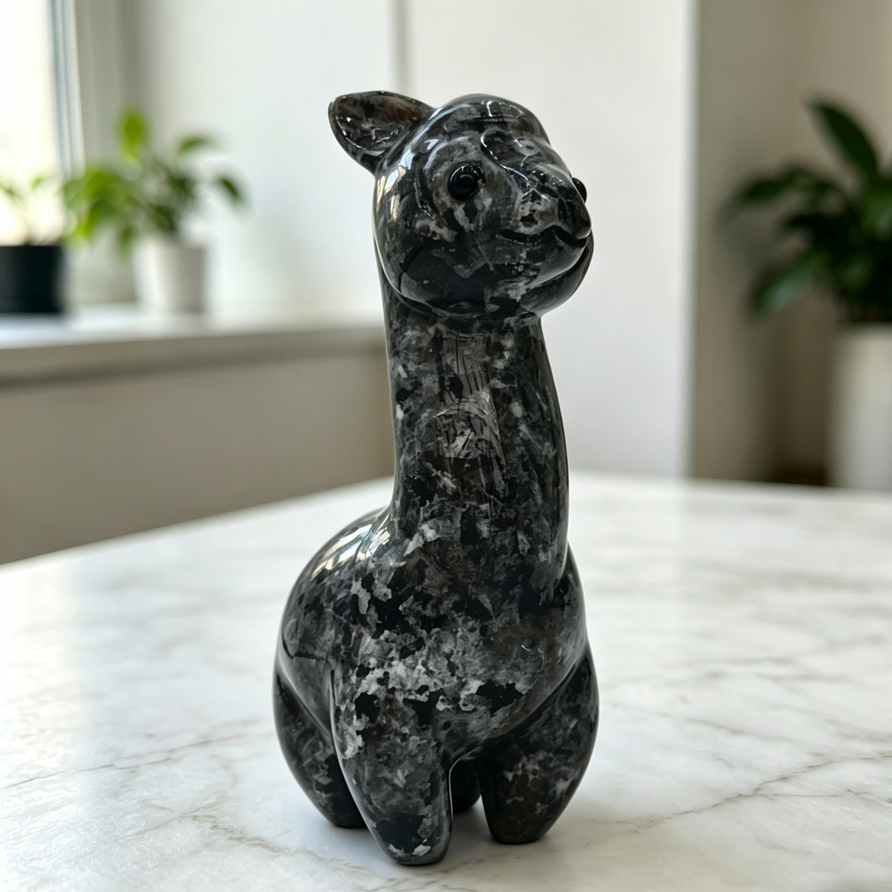 Fire Stone Alpaca Jade Carving - Carving — view 7