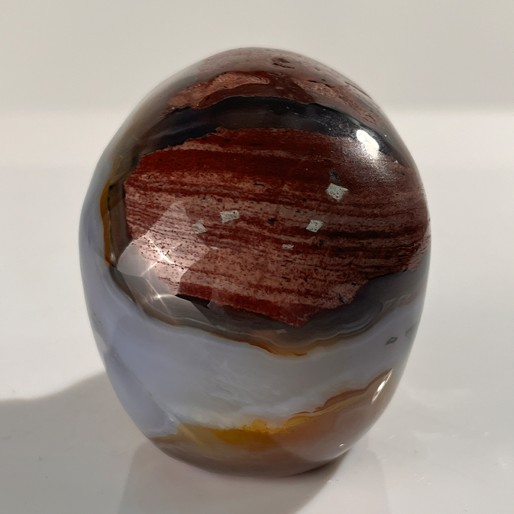 3 Inch Volcanic Agate Crystal Skull — view 4
