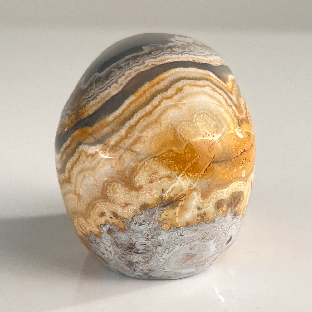 2 Inch Red Crazy Lace Agate Crystal Skull – Skull — view 4