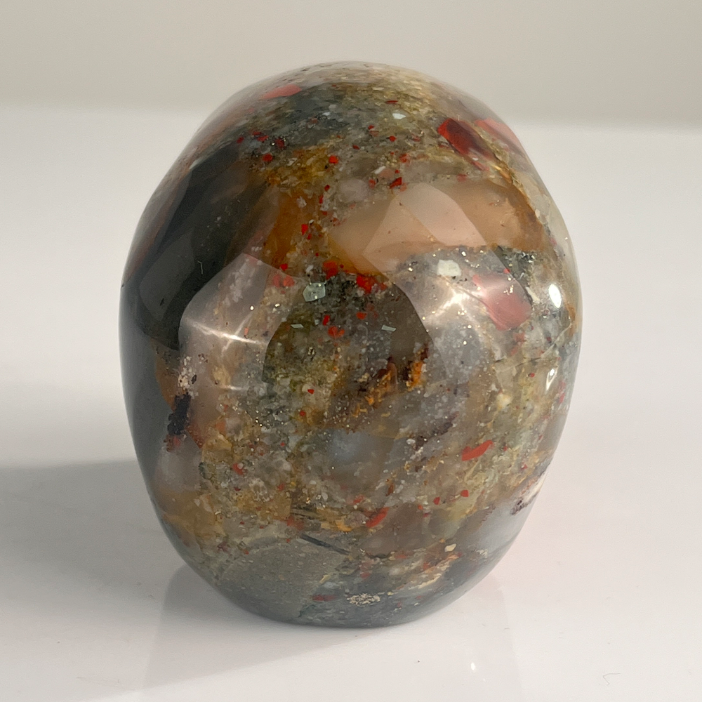 3 Inch African Bloodstone Crystal Skull — view 4