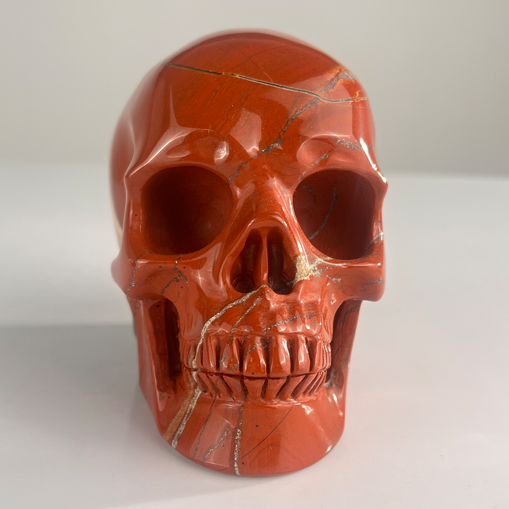 4.5 Inch Red Jasper Crystal Skull — view 5