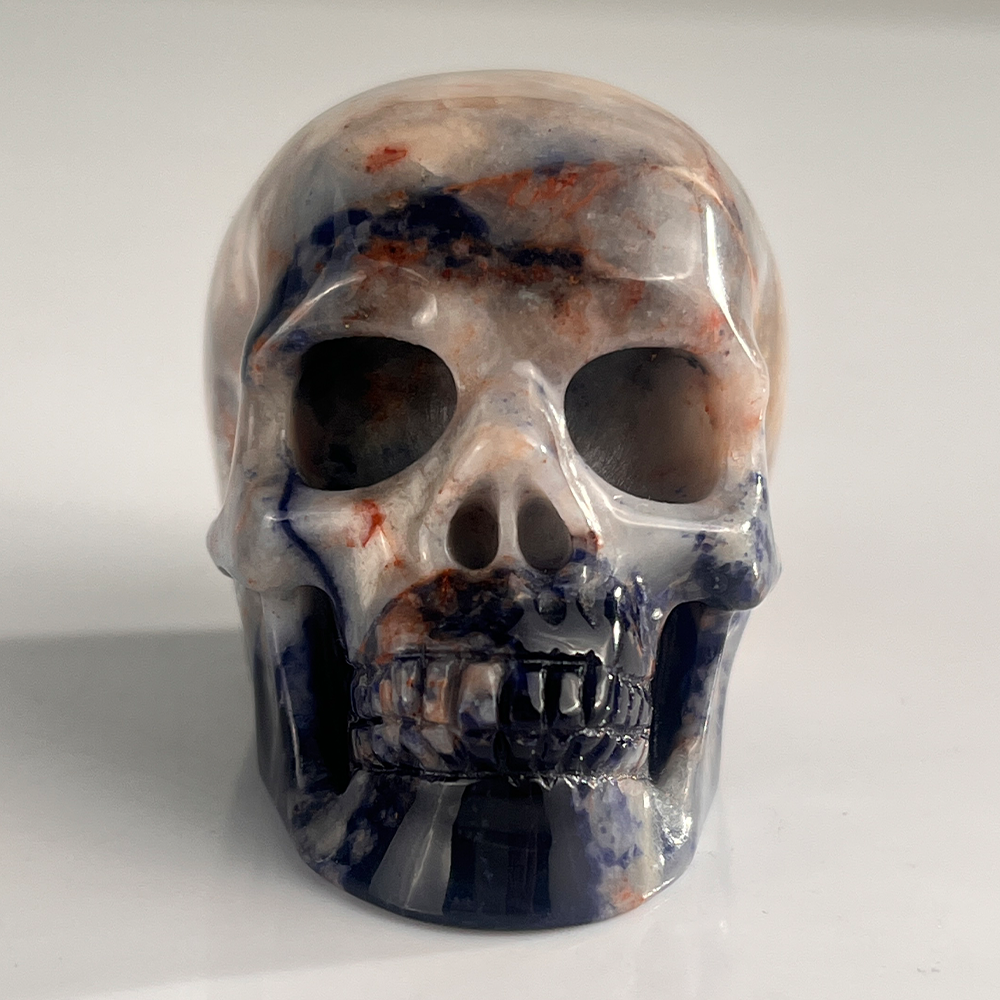 2 Inch Blue Lace Agate Crystal Skull – Skull — view 7