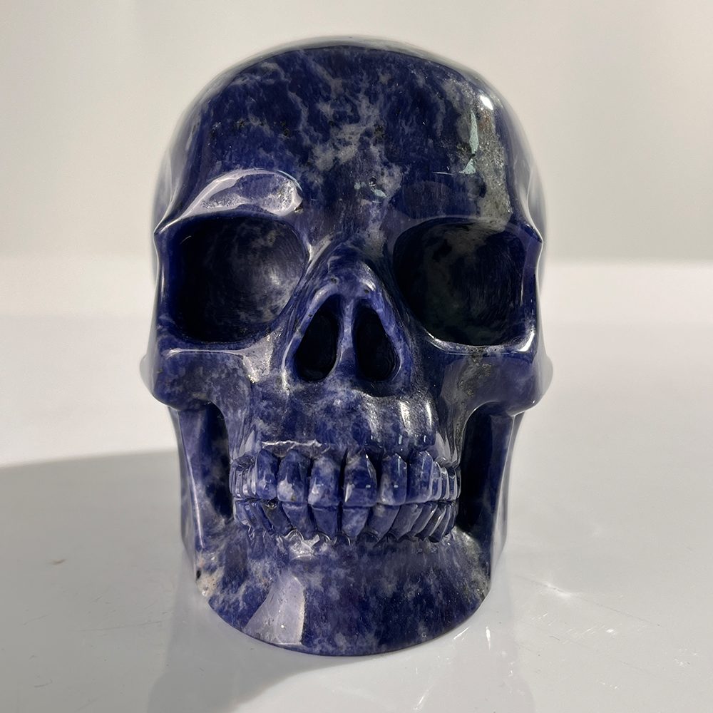 4.5 Inch Blue Lace Agate Crystal Skull — view 7