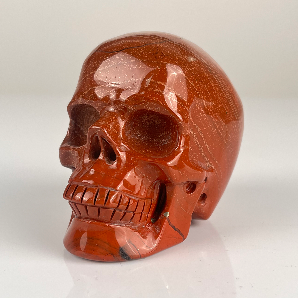 3 Inch Red Jasper Crystal Skull — view 6