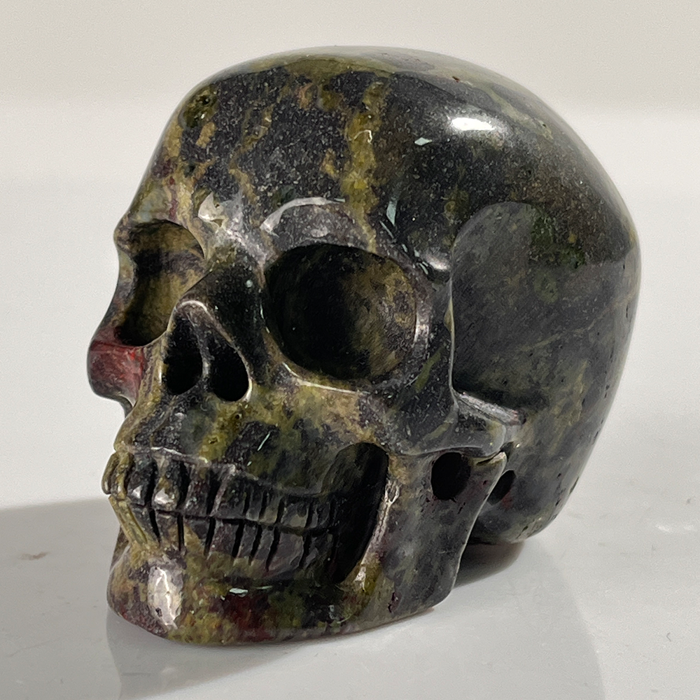 2 Inch Dragon Bloodstone Crystal Skull – Skull — view 6