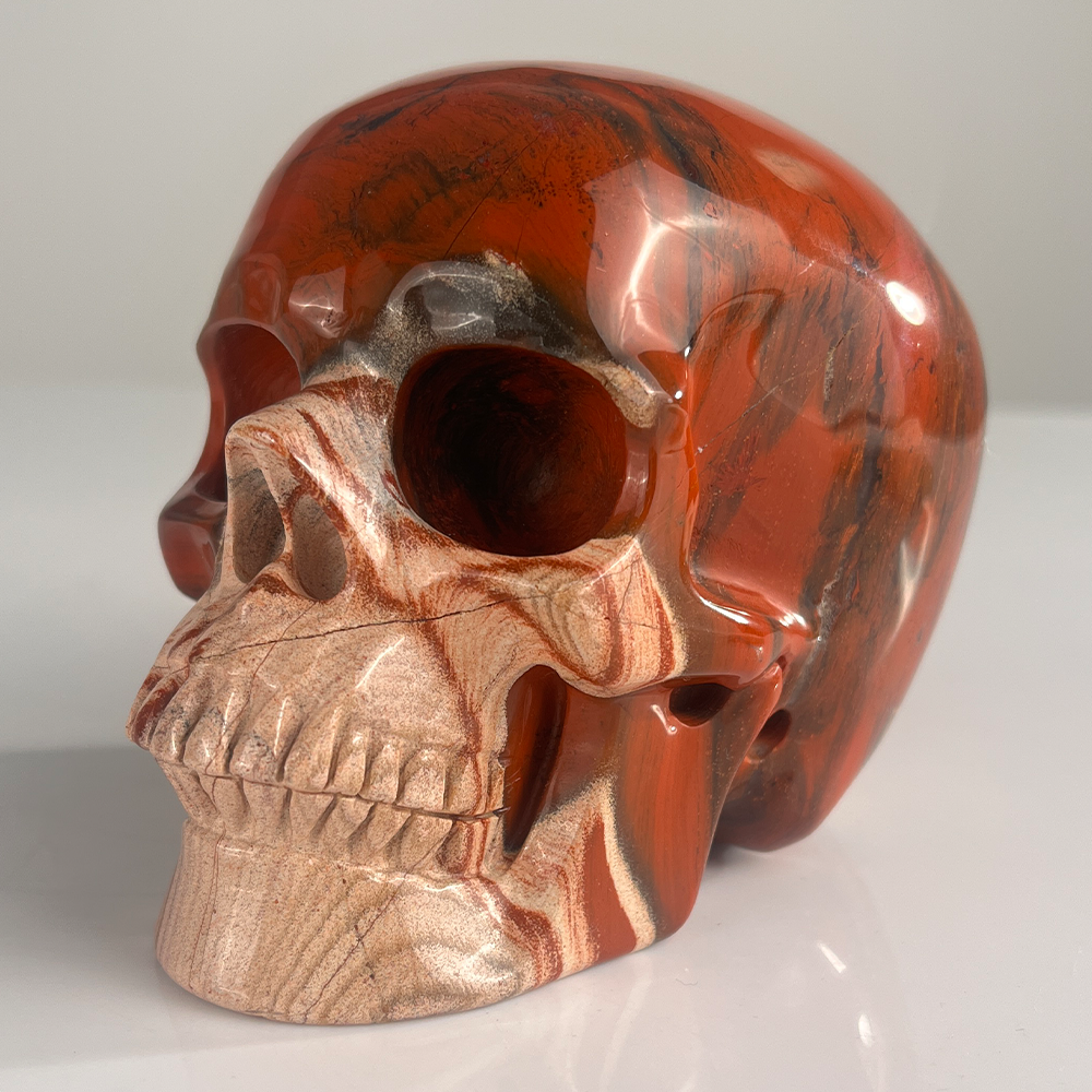 4.5 Inch Red Jasper Crystal Skull — view 2