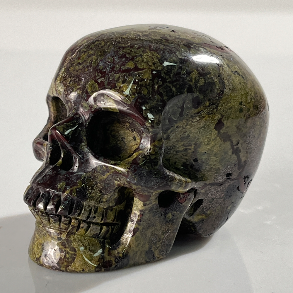 2 Inch Dragon Bloodstone Crystal Skull – Skull — view 6