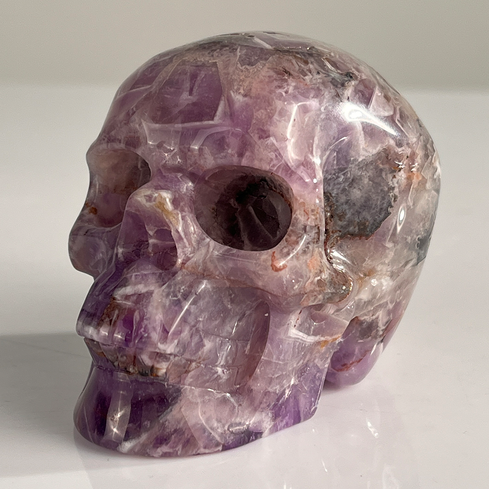 3 Inch Dream Amethyst Crystal Skull – Healing Stone — view 6