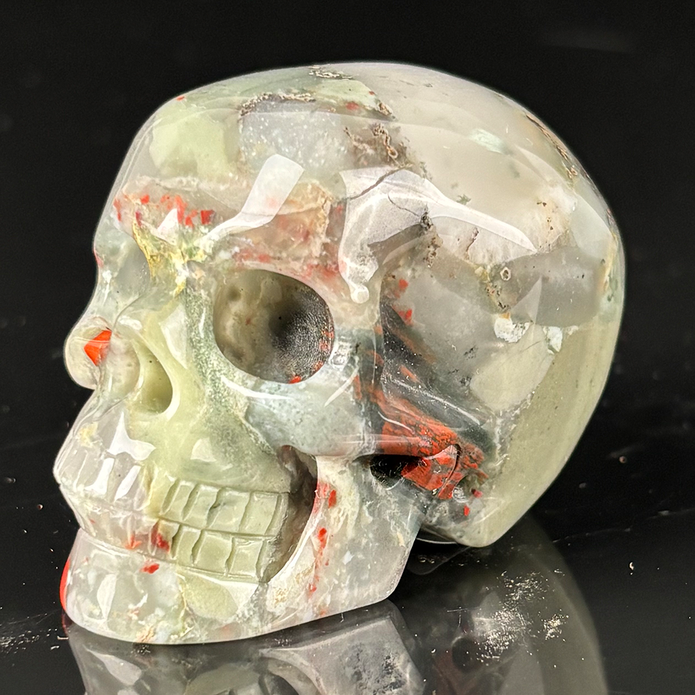 2 Inch African Bloodstone Crystal Skull – Skull — view 4