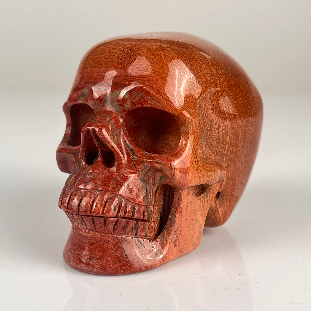3 Inch Red Jasper Crystal Skull — view 7
