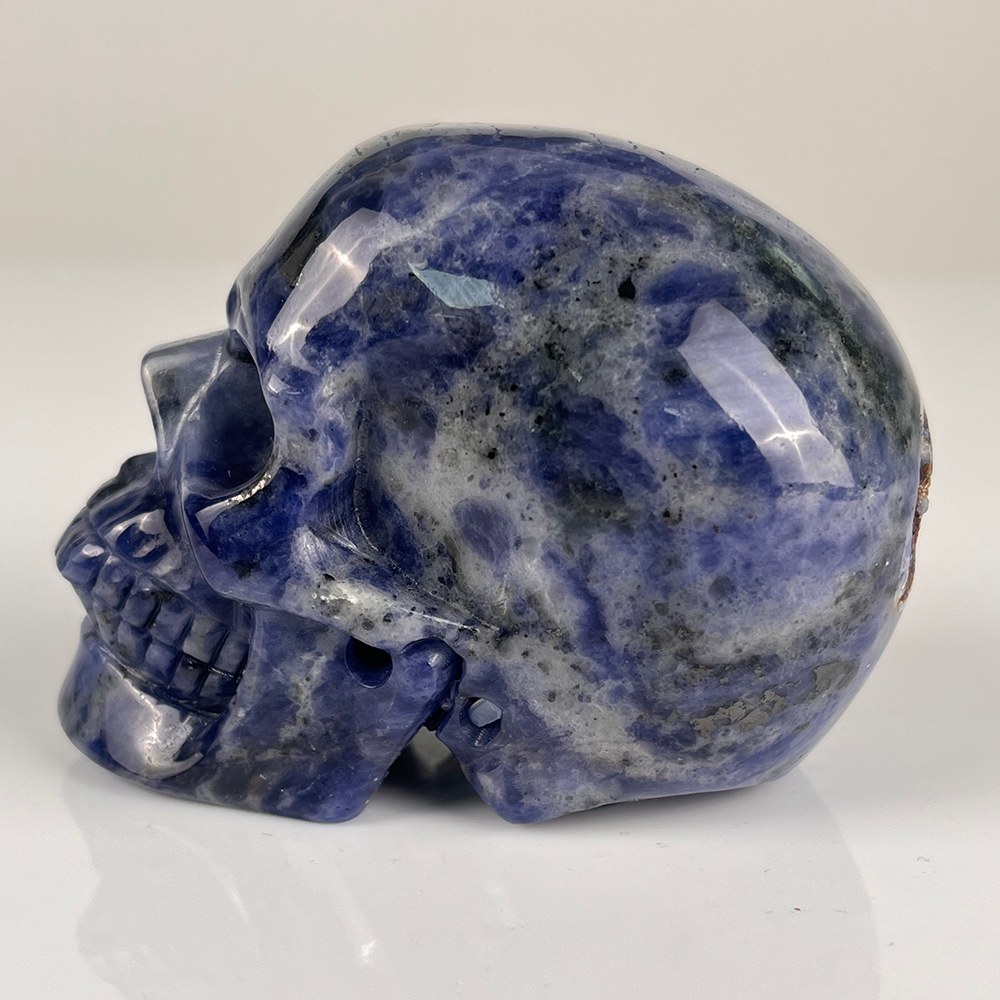 3 Inch Blue Lace Agate Crystal Skull – Gemstone — view 5