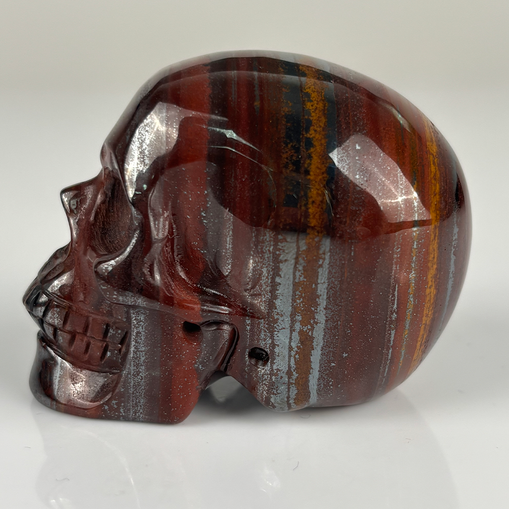 2 Inch Tiger Iron Crystal Skull – Skull — view 5