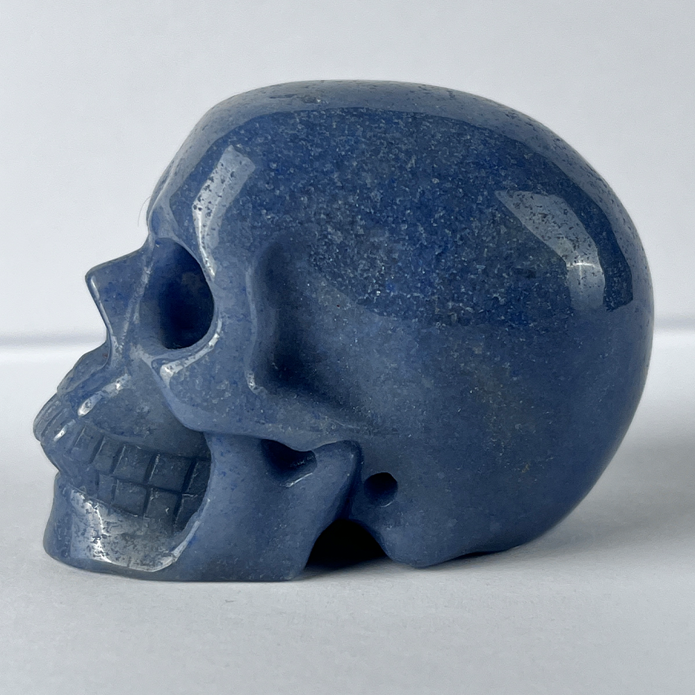 2 Inch Blue Aventurine Crystal Skull – Skull — view 4