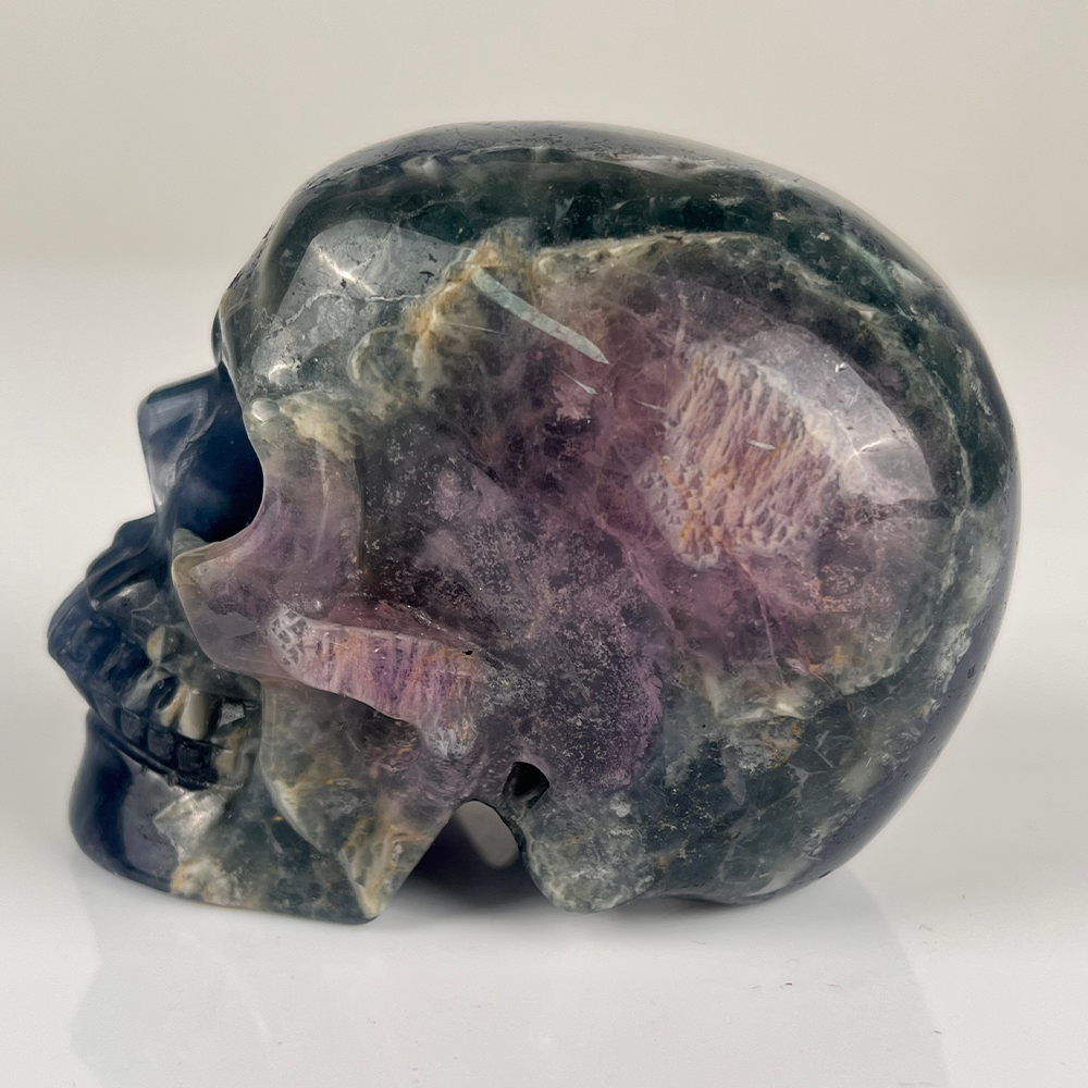 3 Inch Fluorite Crystal Skull — view 4