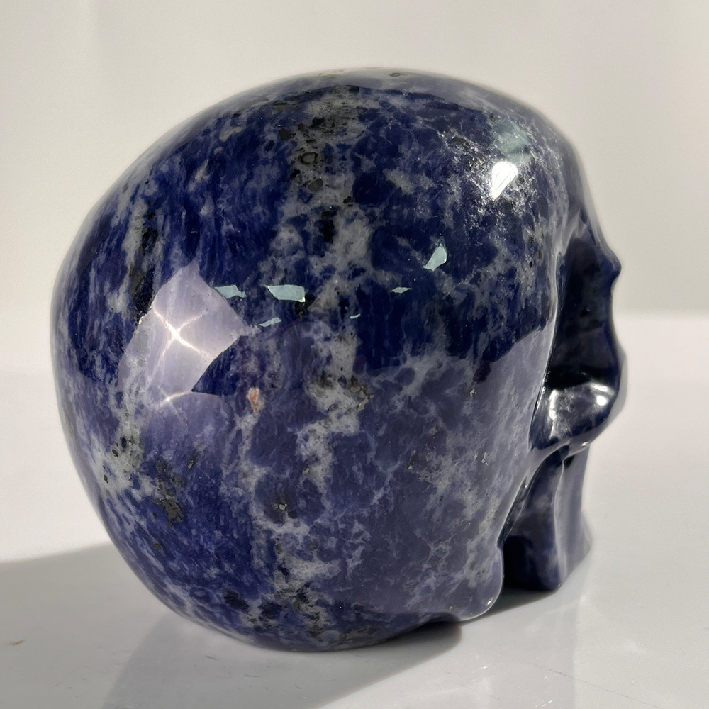 4.5 Inch Blue Lace Agate Crystal Skull — view 3