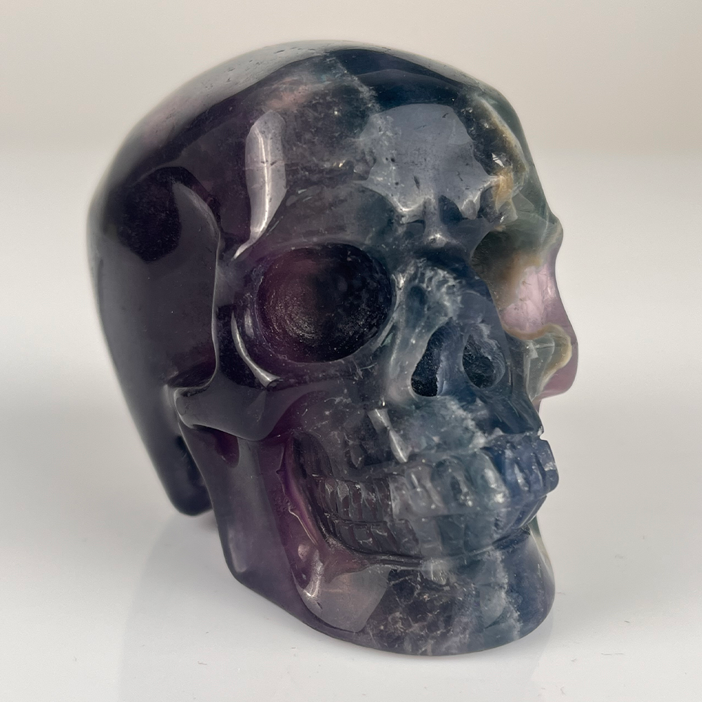 3 Inch Fluorite Crystal Skull — view 7