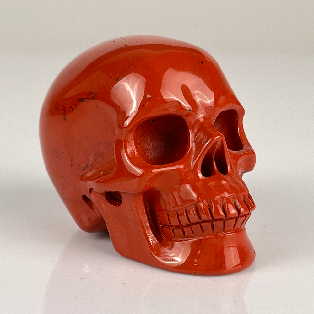 2 Inch Red Jasper Crystal Skull — view 7