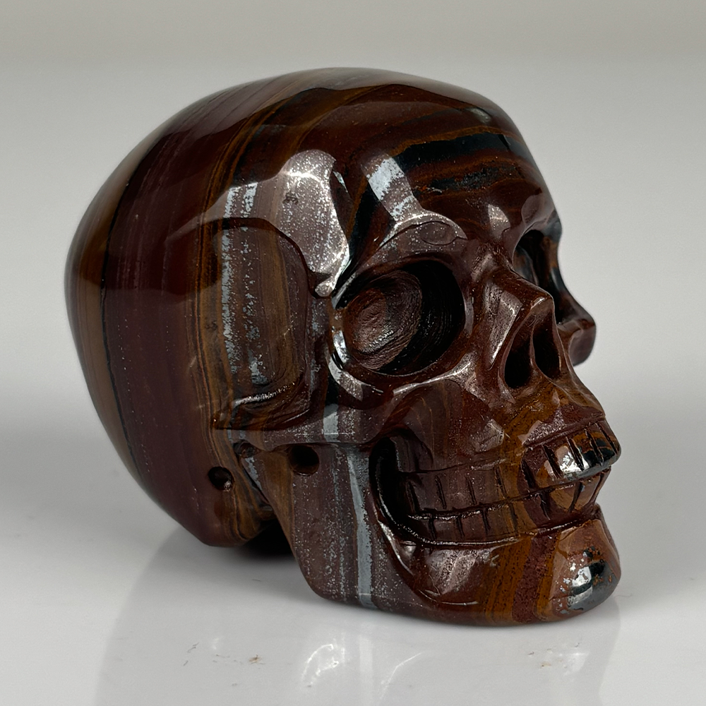 2 Inch Tiger Iron Crystal Skull – Skull — view 2