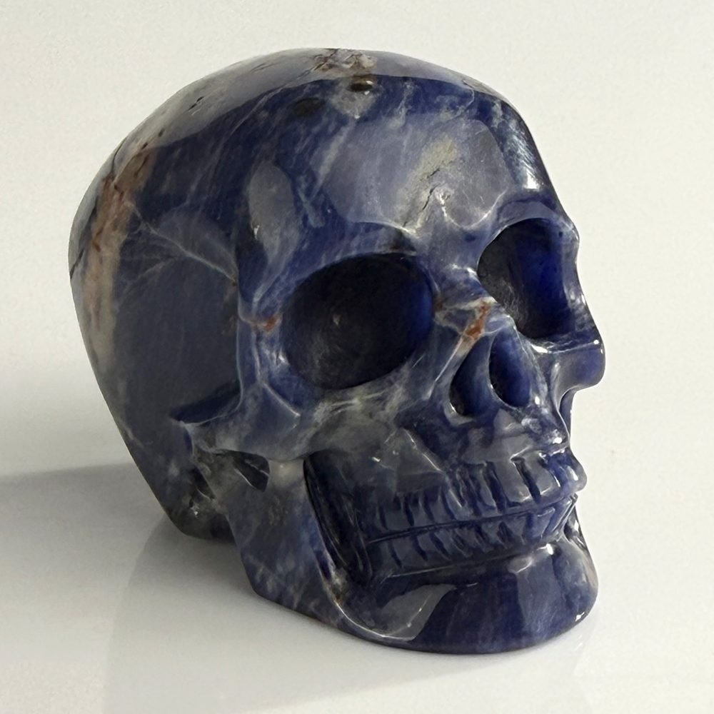 2 Inch Blue Lace Agate Crystal Skull – Skull — view 2