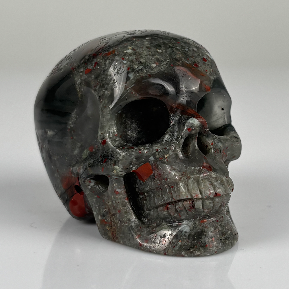 2 Inch African Bloodstone Crystal Skull – Skull — view 2