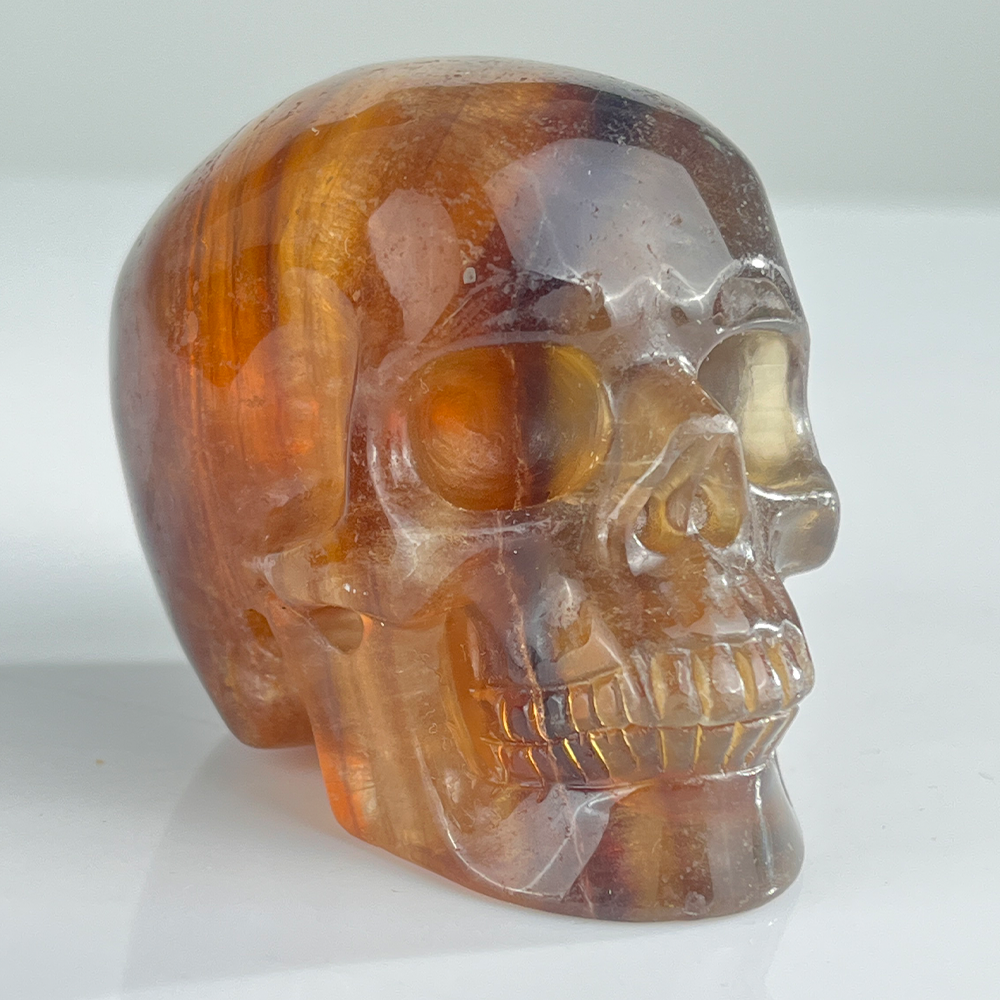 3 Inch Fluorite Crystal Skull — view 2