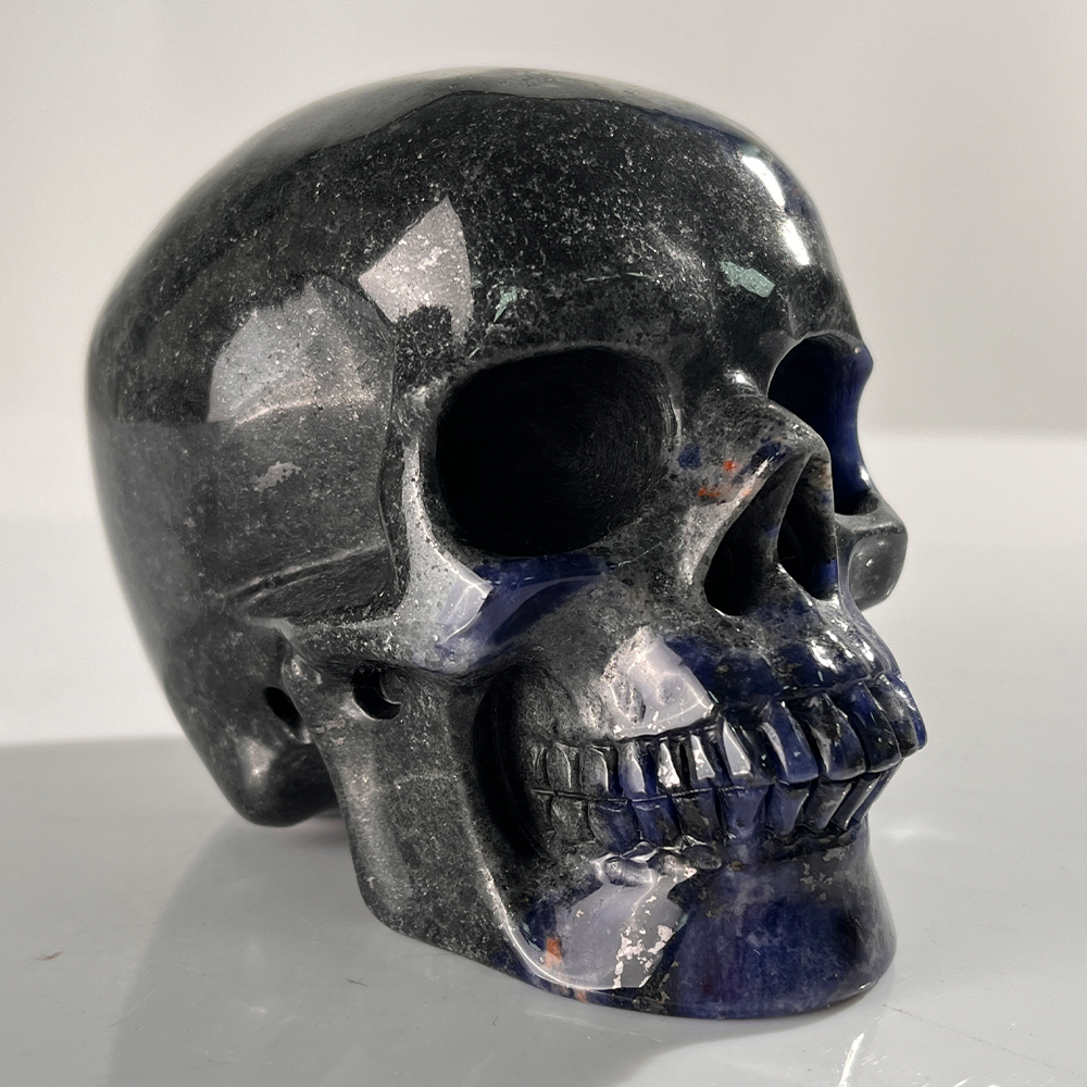 4.5 Inch Blue Lace Agate Crystal Skull — view 3