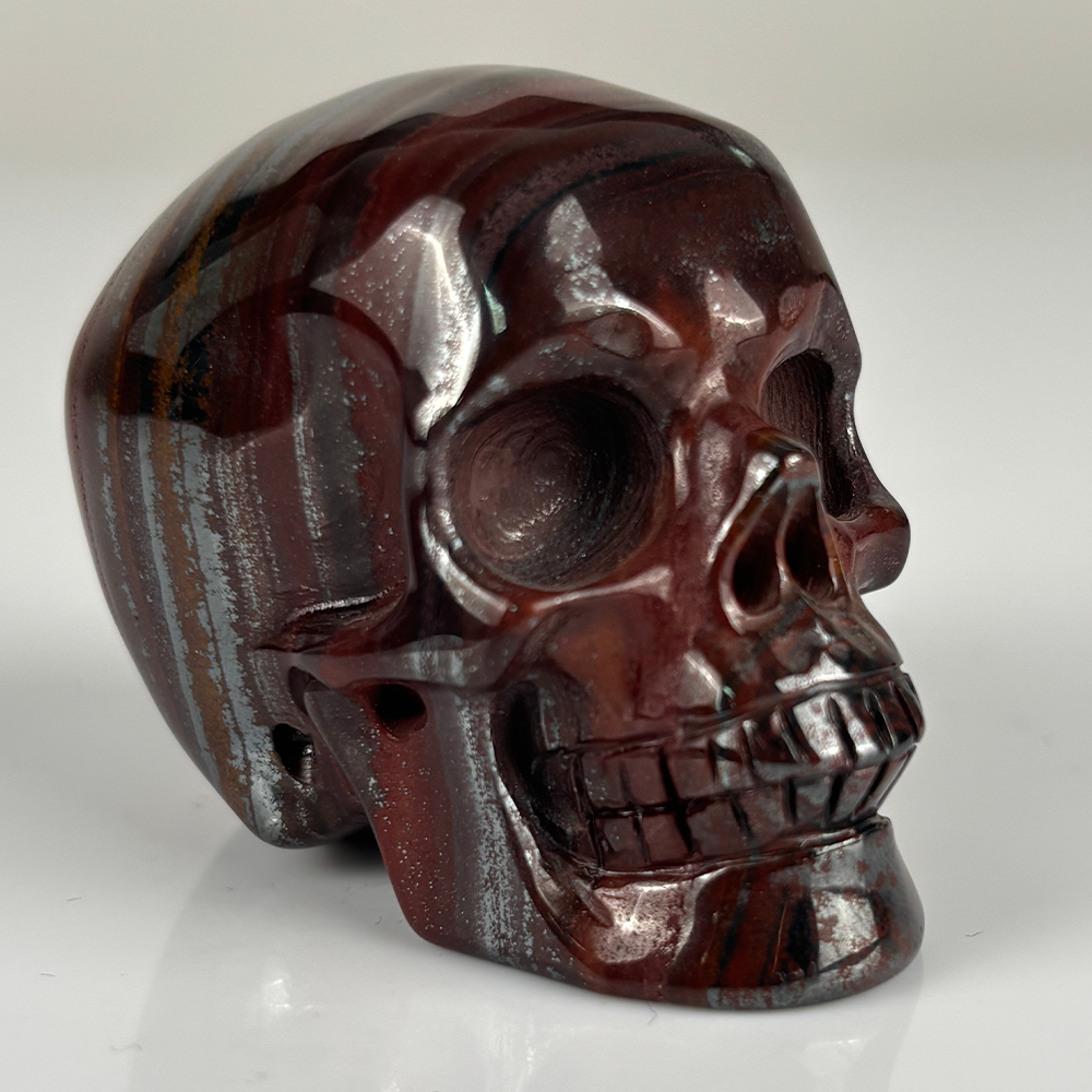 2 Inch Tiger Iron Crystal Skull – Skull — view 2