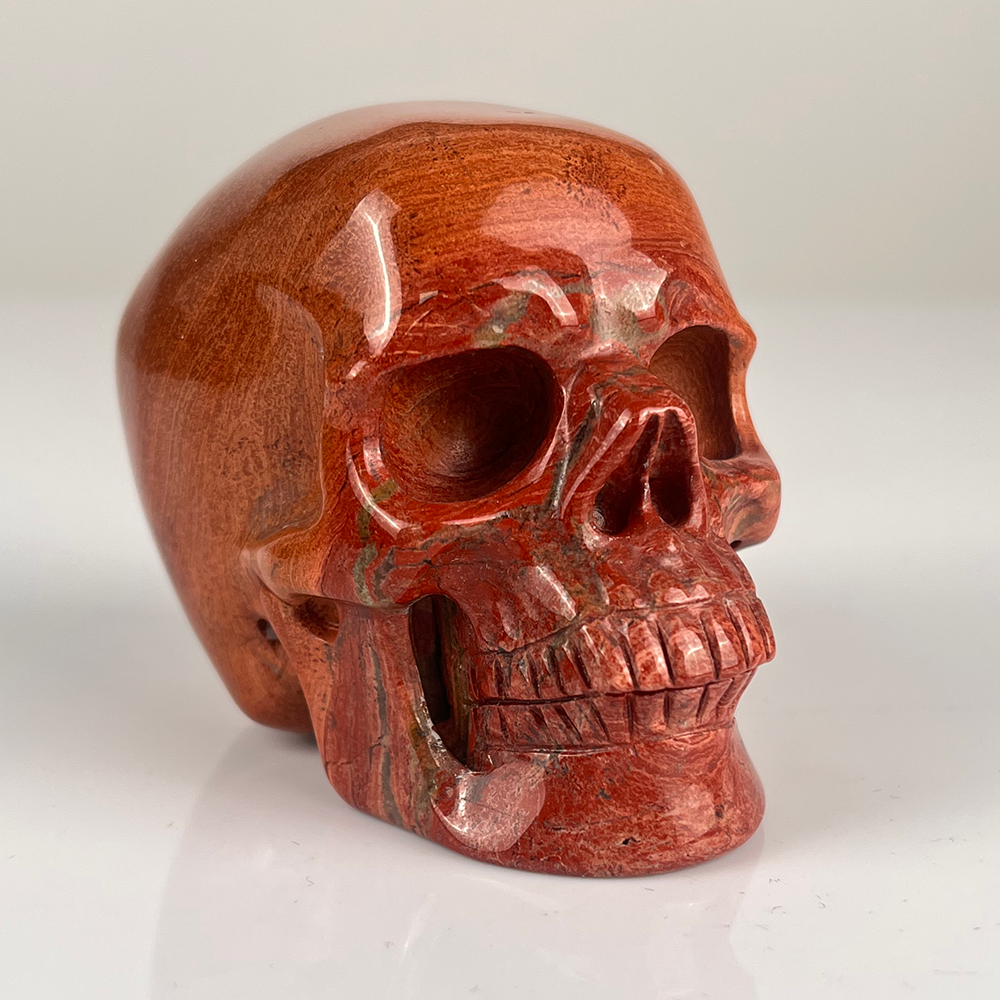 3 Inch Red Jasper Crystal Skull — view 2