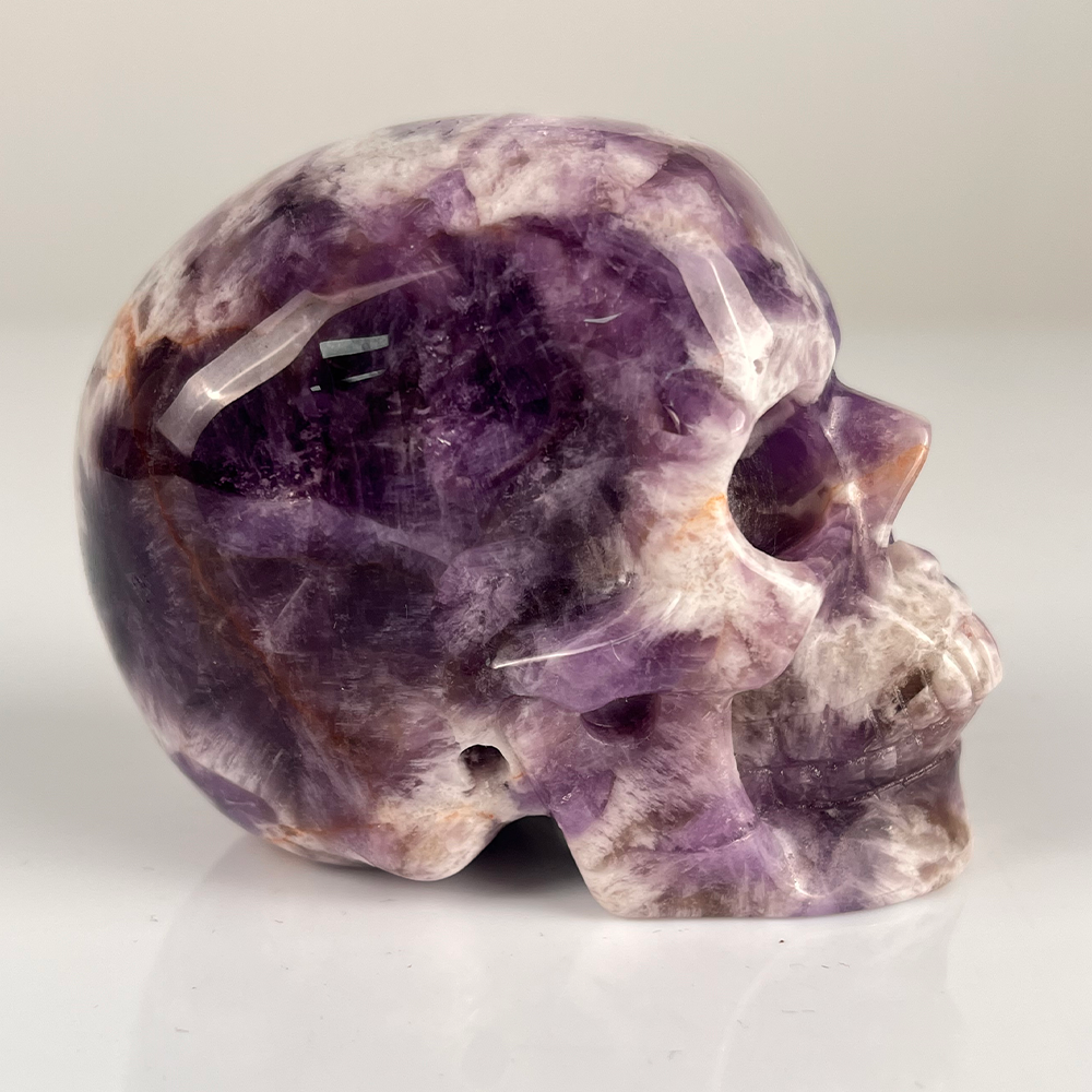 3 Inch Dream Amethyst Crystal Skull – Healing Stone — view 3