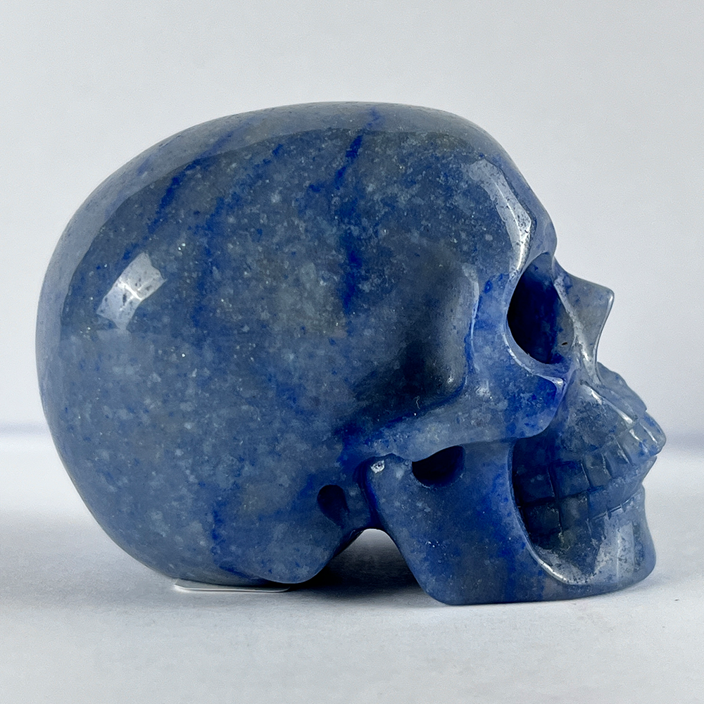 2 Inch Blue Aventurine Crystal Skull – Skull — view 3