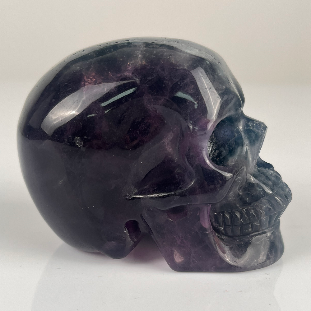3 Inch Fluorite Crystal Skull — view 6