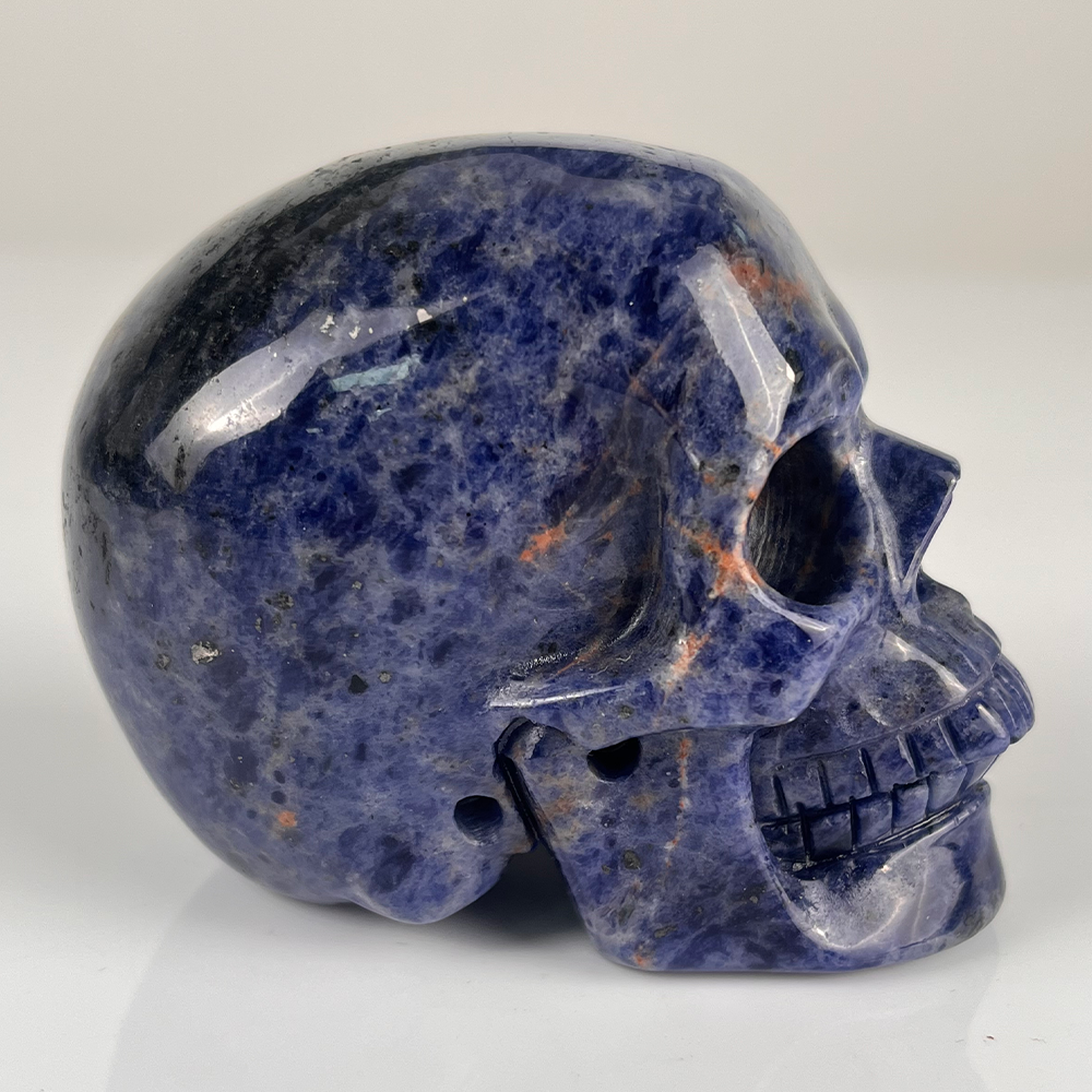 3 Inch Blue Lace Agate Crystal Skull – Gemstone — view 3