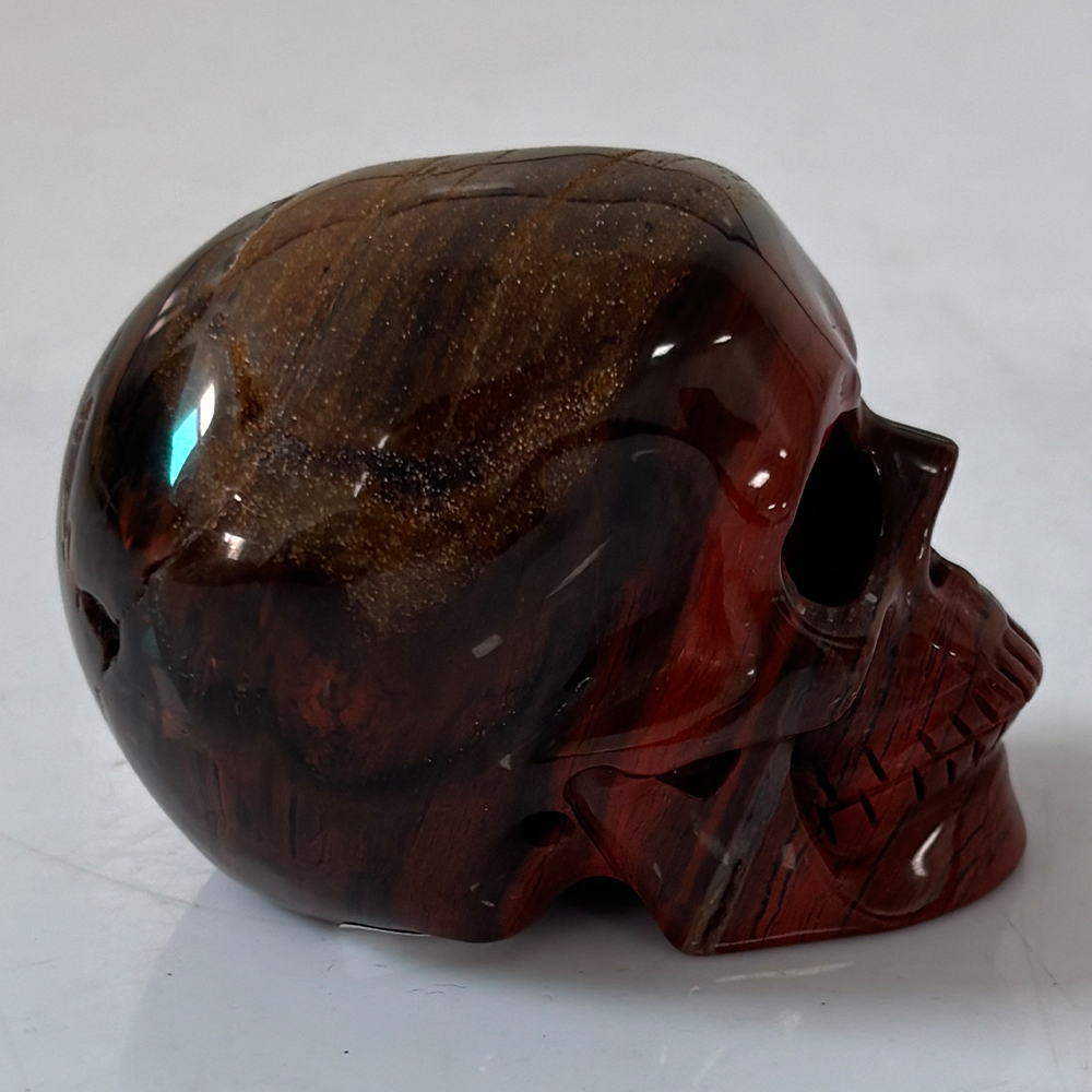 2 Inch Red Jasper Crystal Skull — view 3
