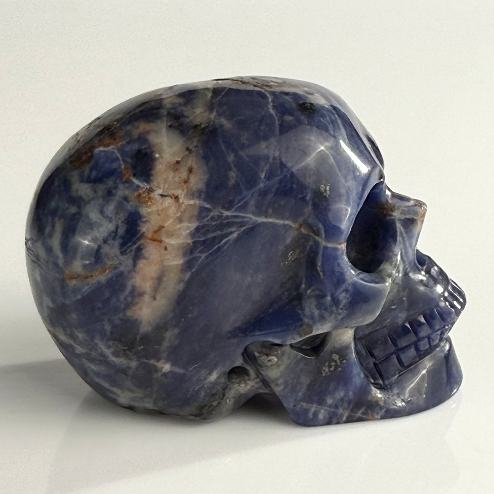 2 Inch Blue Lace Agate Crystal Skull – Skull — view 3