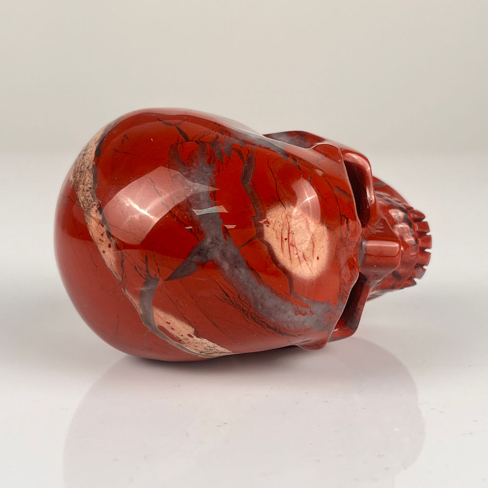 3 Inch Red Jasper Crystal Skull — view 8