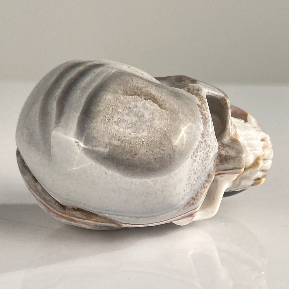 3 Inch Crazy Lace Agate Crystal Skull — view 8