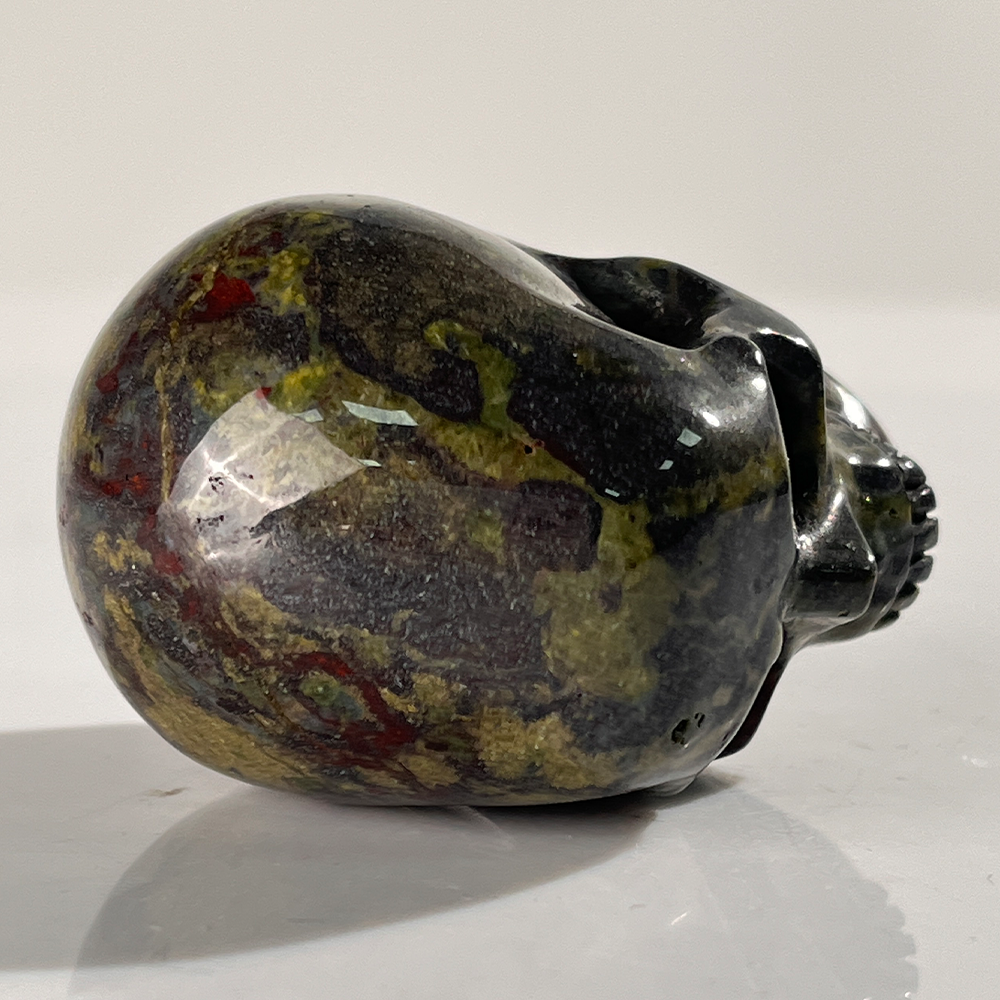 2 Inch Dragon Bloodstone Crystal Skull – Skull — view 8