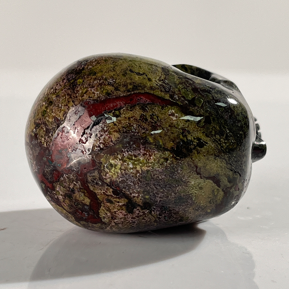 2 Inch Dragon Bloodstone Crystal Skull – Skull — view 8