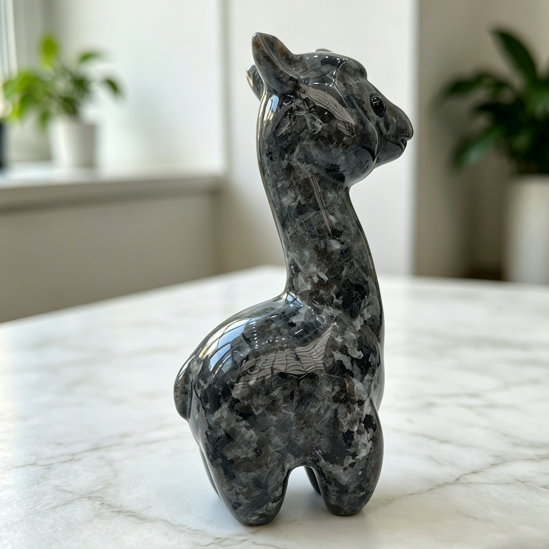 Fire Stone Alpaca Jade Carving - Carving — view 6