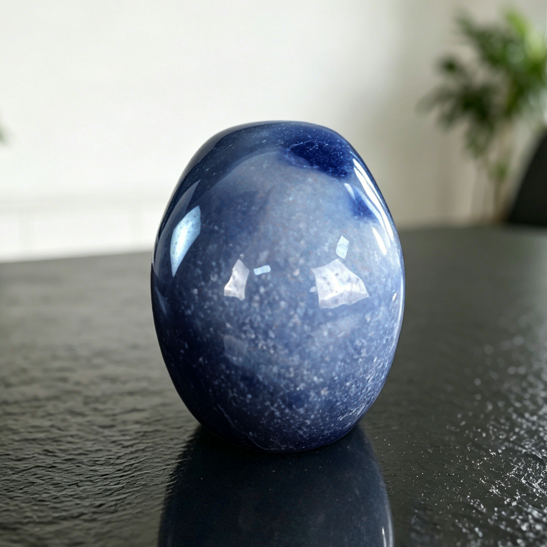 4.5 Inch Blue Aventurine Crystal Skull — view 5