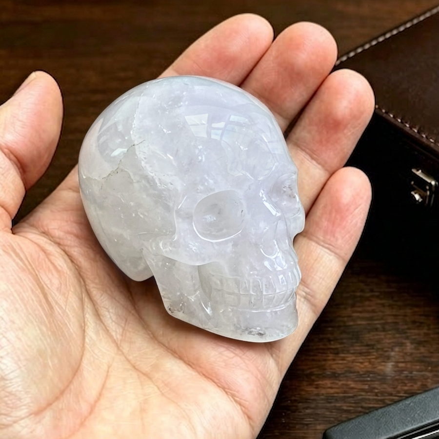 2 Inch Angola Quartz Crystal Skull – Mini — view 1