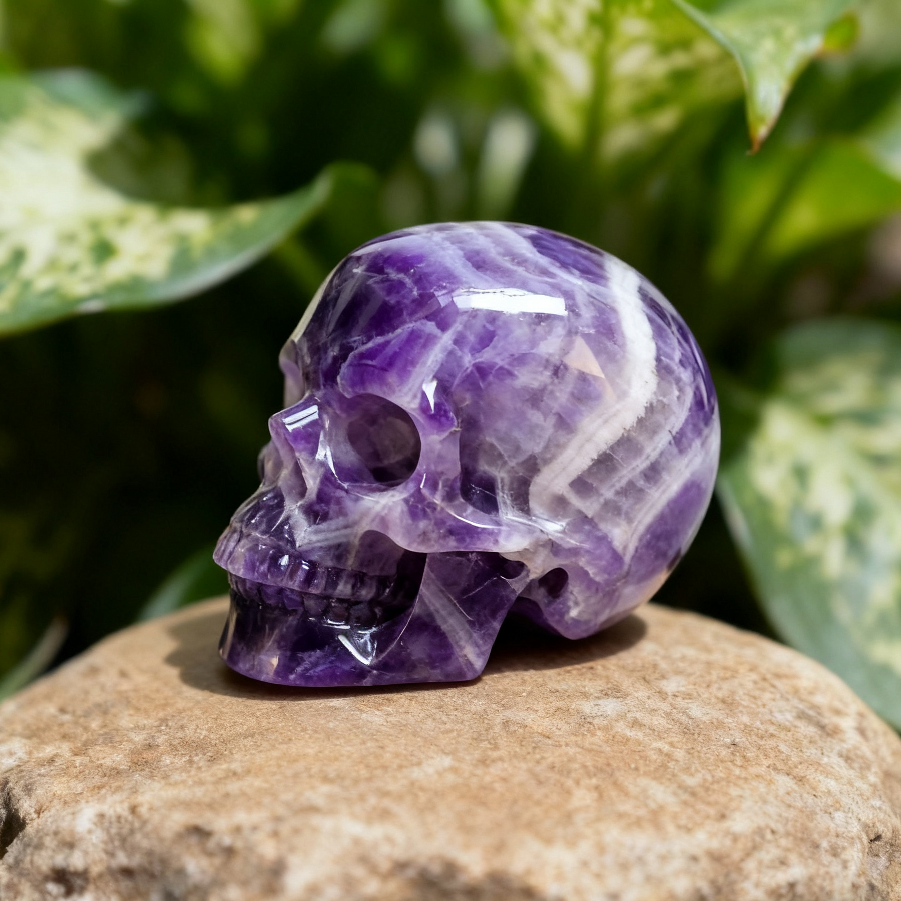 4.5 Inch Dream Amethyst Crystal Skull — view 3