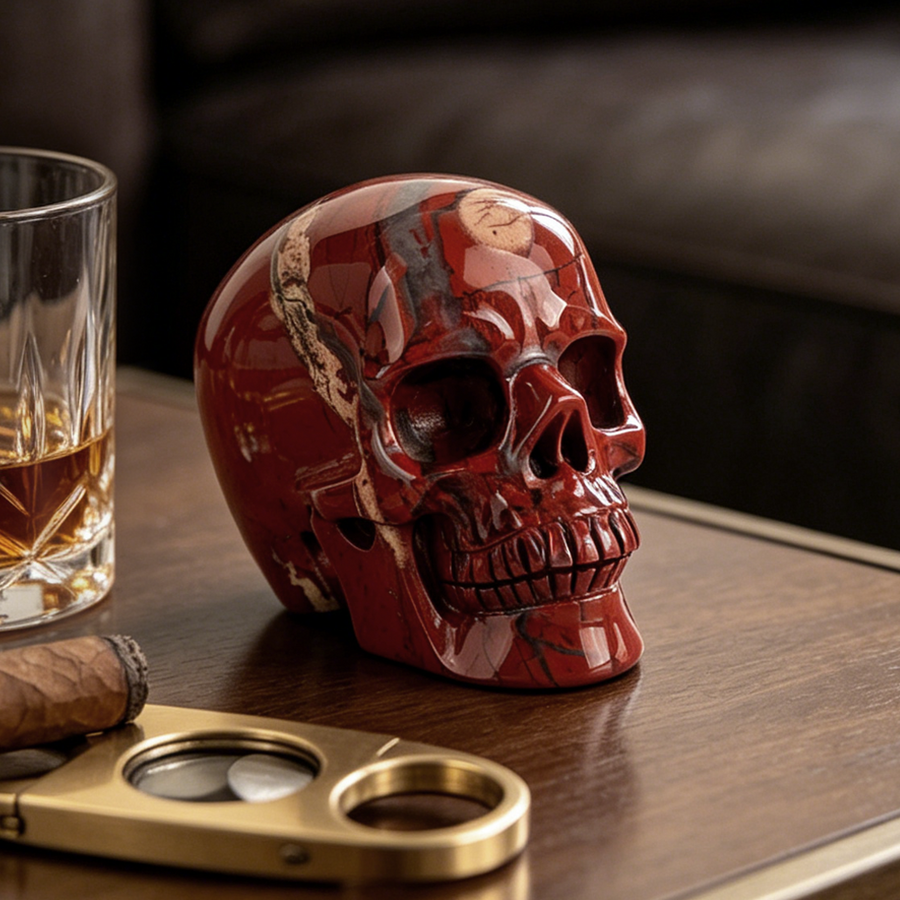3 Inch Red Jasper Crystal Skull — view 1