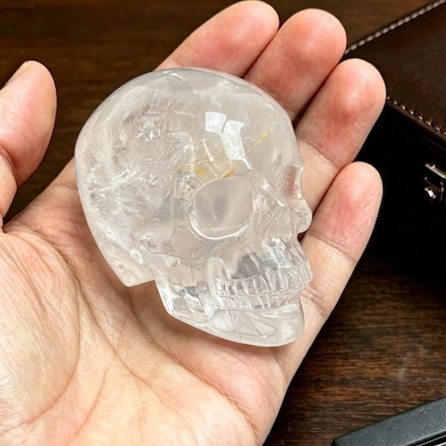 2 Inch Clear Quartz Crystal Skull – Skull — view 1