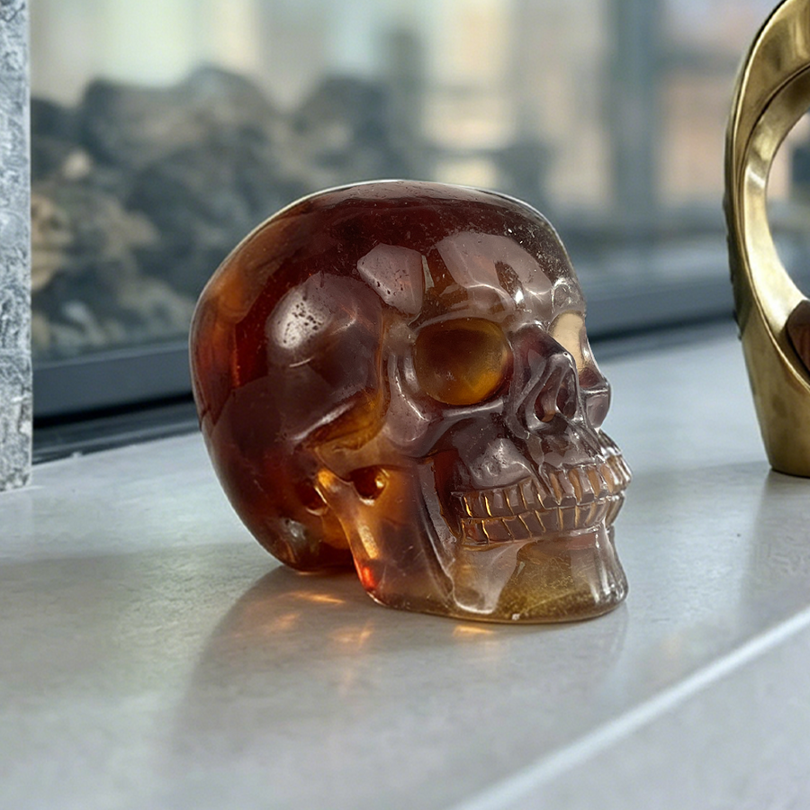3 Inch Fluorite Crystal Skull — view 1