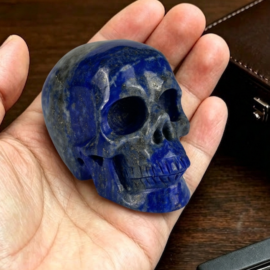 2 inch Lapis Lazuli Crystal Skull — view 1